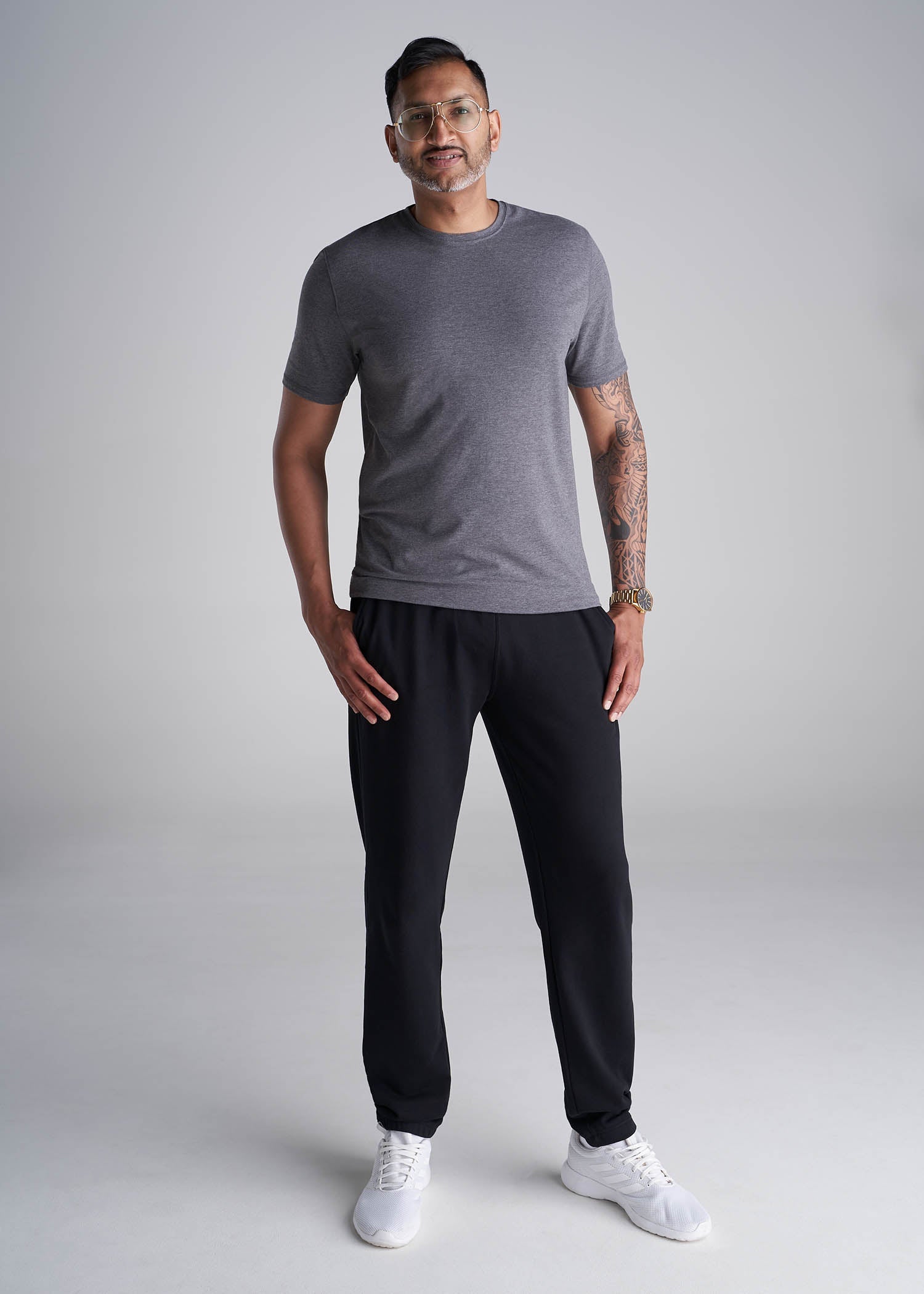 American_Tall_Men_8020_French_Terry_Sweatpants_Black-Full