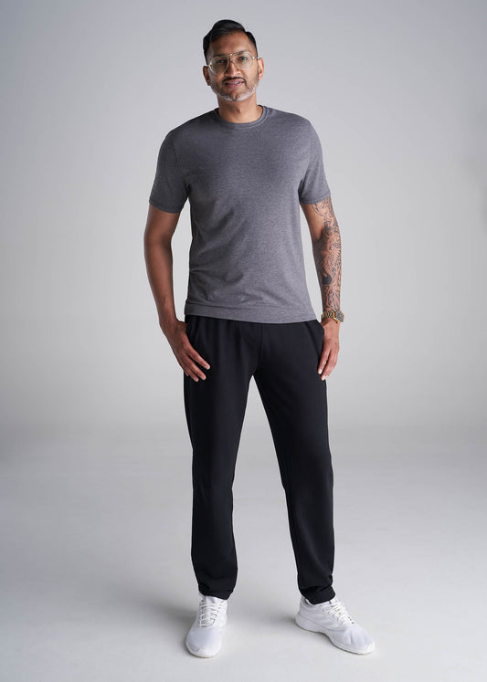 American_Tall_Men_8020_French_Terry_Sweatpants_Black-Full