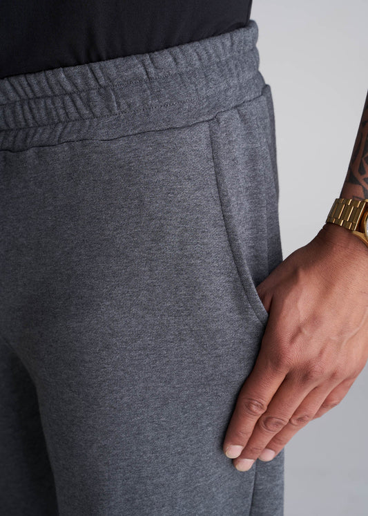 80-20 French Terry Men's Tall Sweatpants in Charcoal Mix