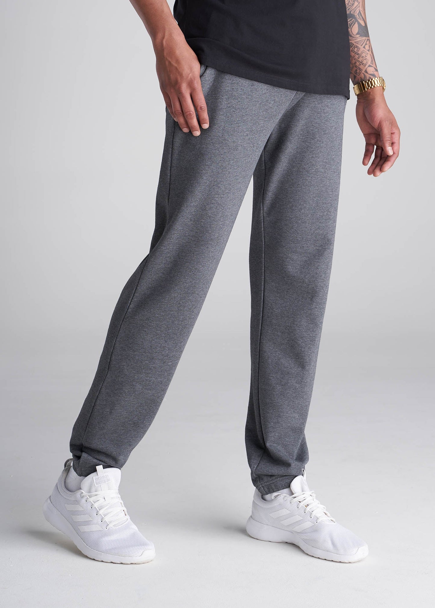 80-20 French Terry Men's Tall Sweatpants in Charcoal Mix