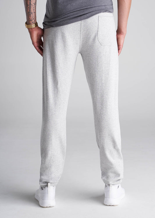 American_Tall_Men_8020_French_Terry_Sweatpants_GreyMix-Back