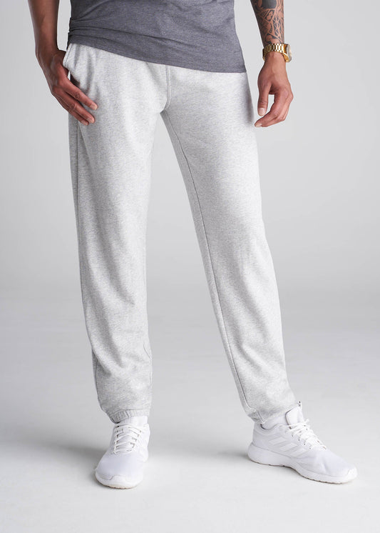 American_Tall_Men_8020_French_Terry_Sweatpants_GreyMix-Front