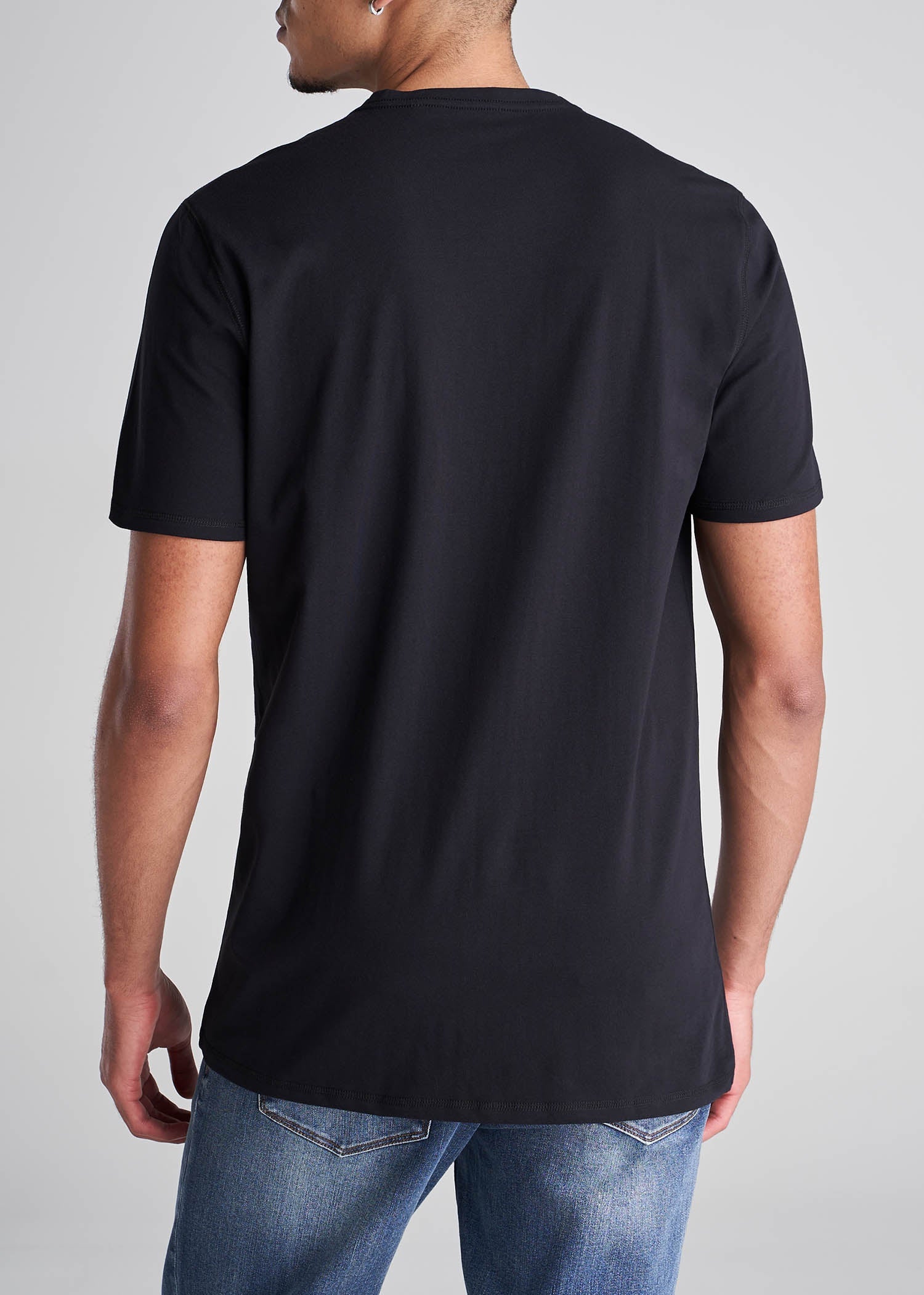 American_Tall_Men_Essentials_Regular_Fit_Vneck_Tee_Black-Back