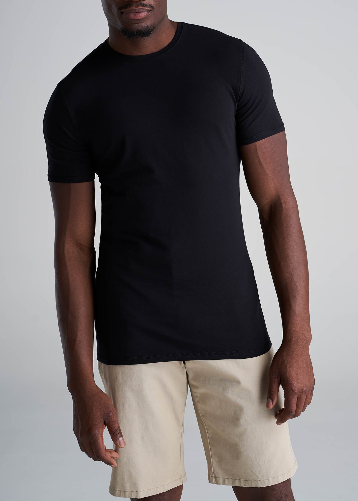 American_Tall_Men_Essentials_Slim_Fit_Crewneck_Tee_Black-Front