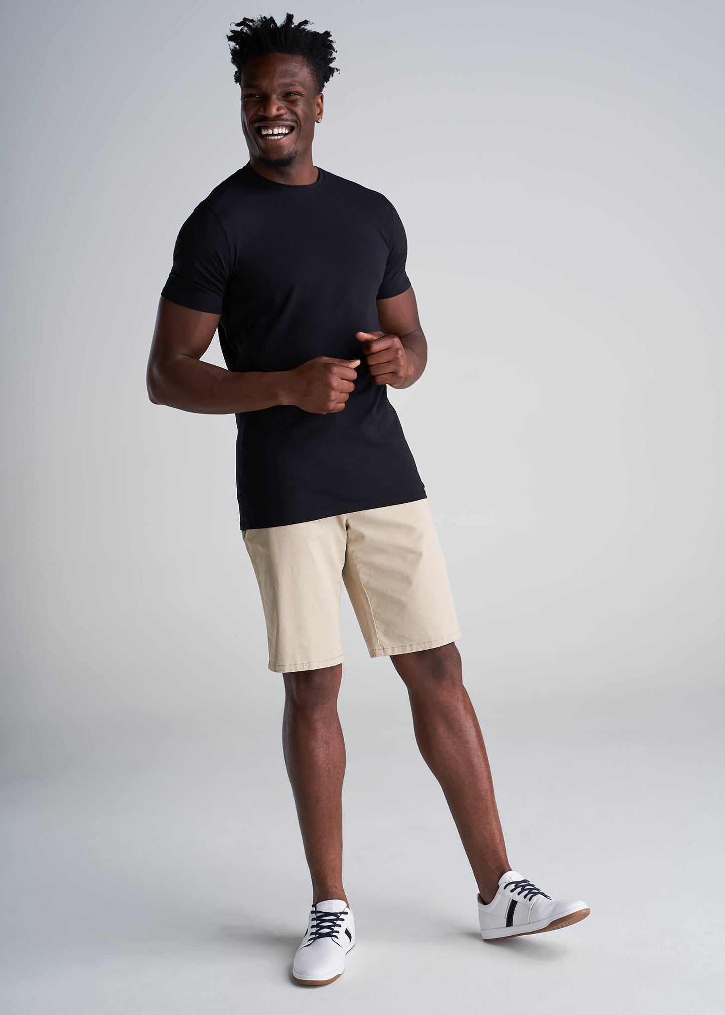 The Essential SLIM-FIT Crew-Neck Men's Tall Tees in Black