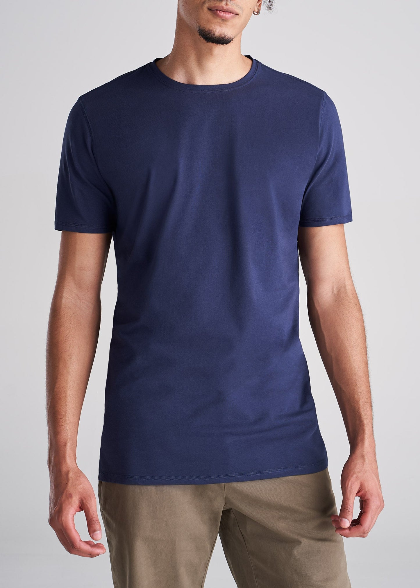 The Essential SLIM-FIT Crew-Neck Men's Tall Tees in Navy