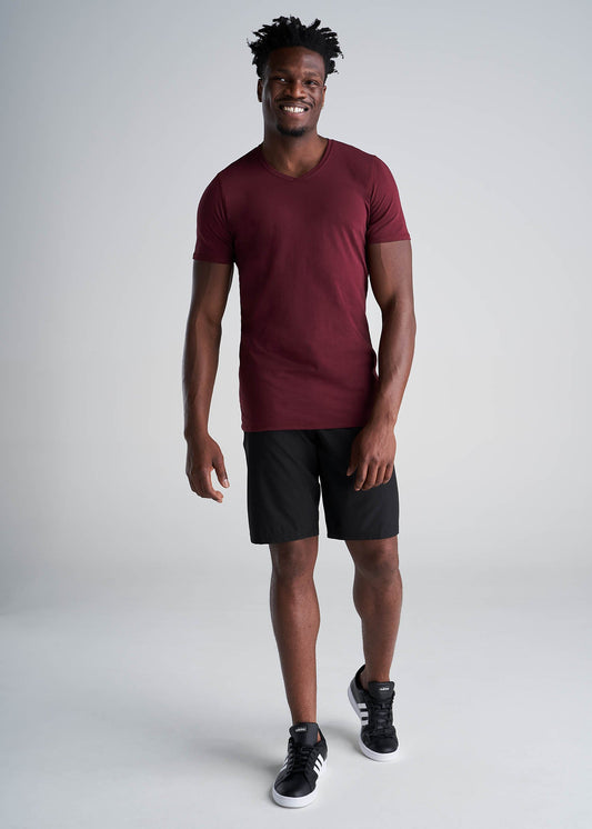 American_Tall_Men_Essentials_Slim_Fit_Vneck_Tee_GarnetRed-Full
