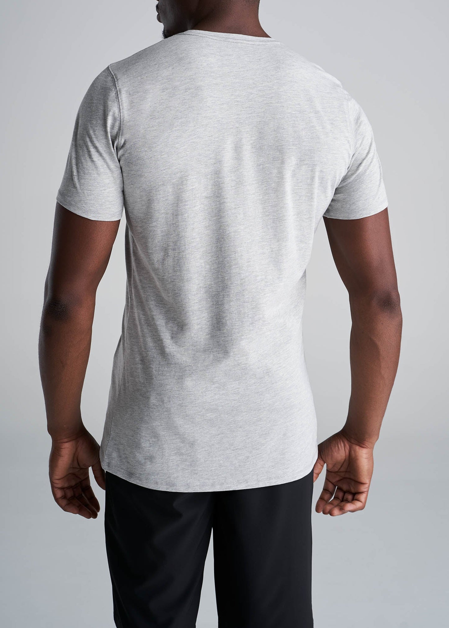 American_Tall_Men_Essentials_Slim_Fit_Vneck_Tee_GreyMix-Back