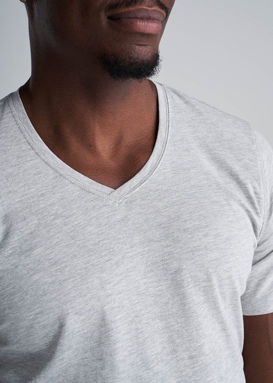 American_Tall_Men_Essentials_Slim_Fit_Vneck_Tee_GreyMix-Detail
