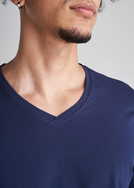 American_Tall_Men_Essentials_Slim_Fit_Vneck_Tee_Navy-Detail