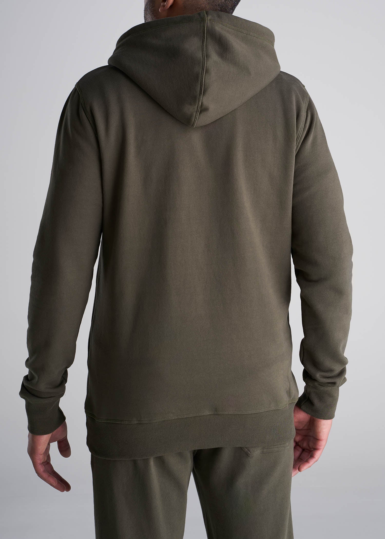 American_Tall_Men_Fleece_Pullover_Tall_Hoodie_CamoGreen-Back