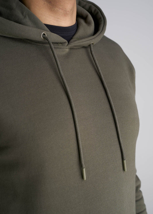 American_Tall_Men_Fleece_Pullover_Tall_Hoodie_CamoGreen-Detail
