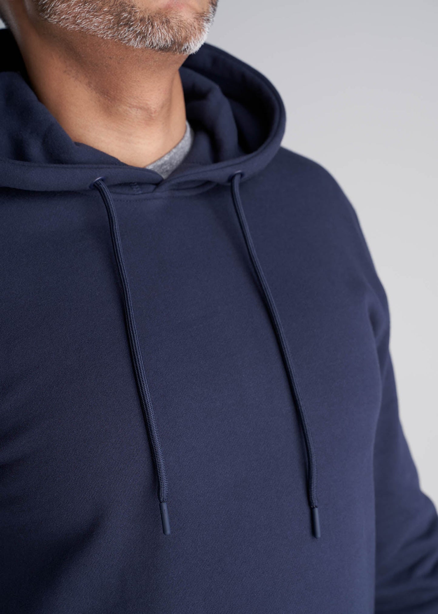 American_Tall_Men_Fleece_Pullover_Tall_Hoodie_Navy-Detail