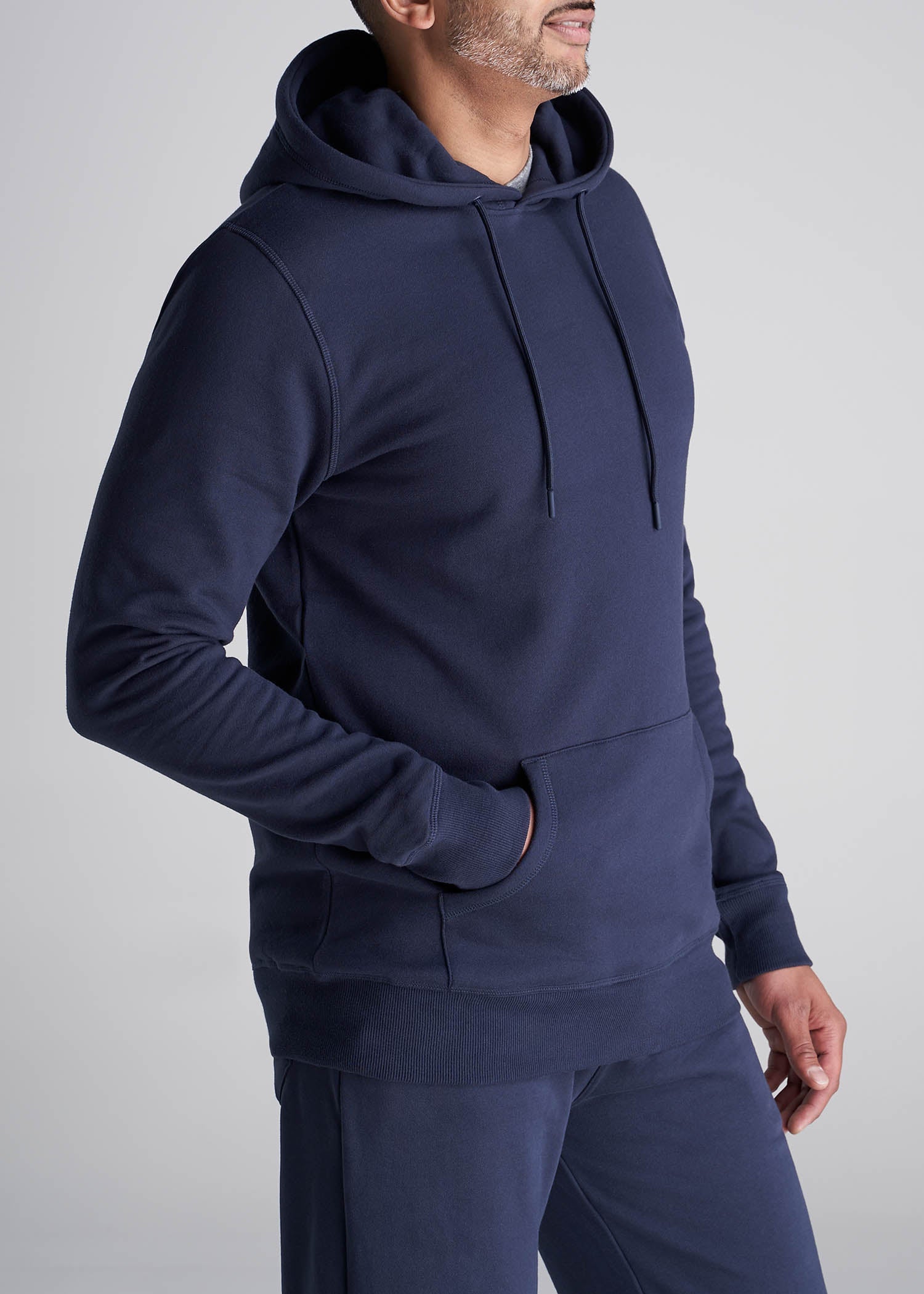 American_Tall_Men_Fleece_Pullover_Tall_Hoodie_Navy-Side