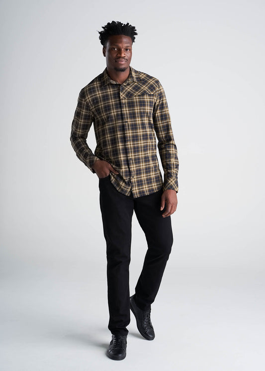 American_Tall_Men_Hiking_Shirt_Button_Down_CedarWood-Full