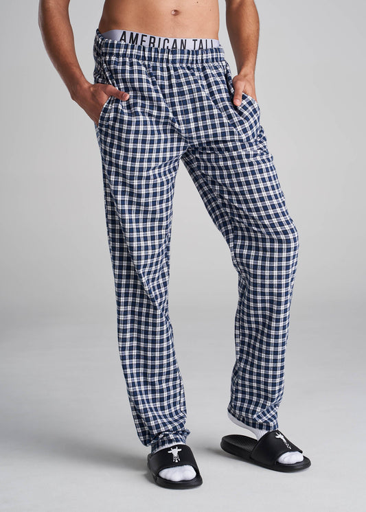 American_Tall_Men_Mens_Pajama_Pant_NavyWhite_Plaid-Front
