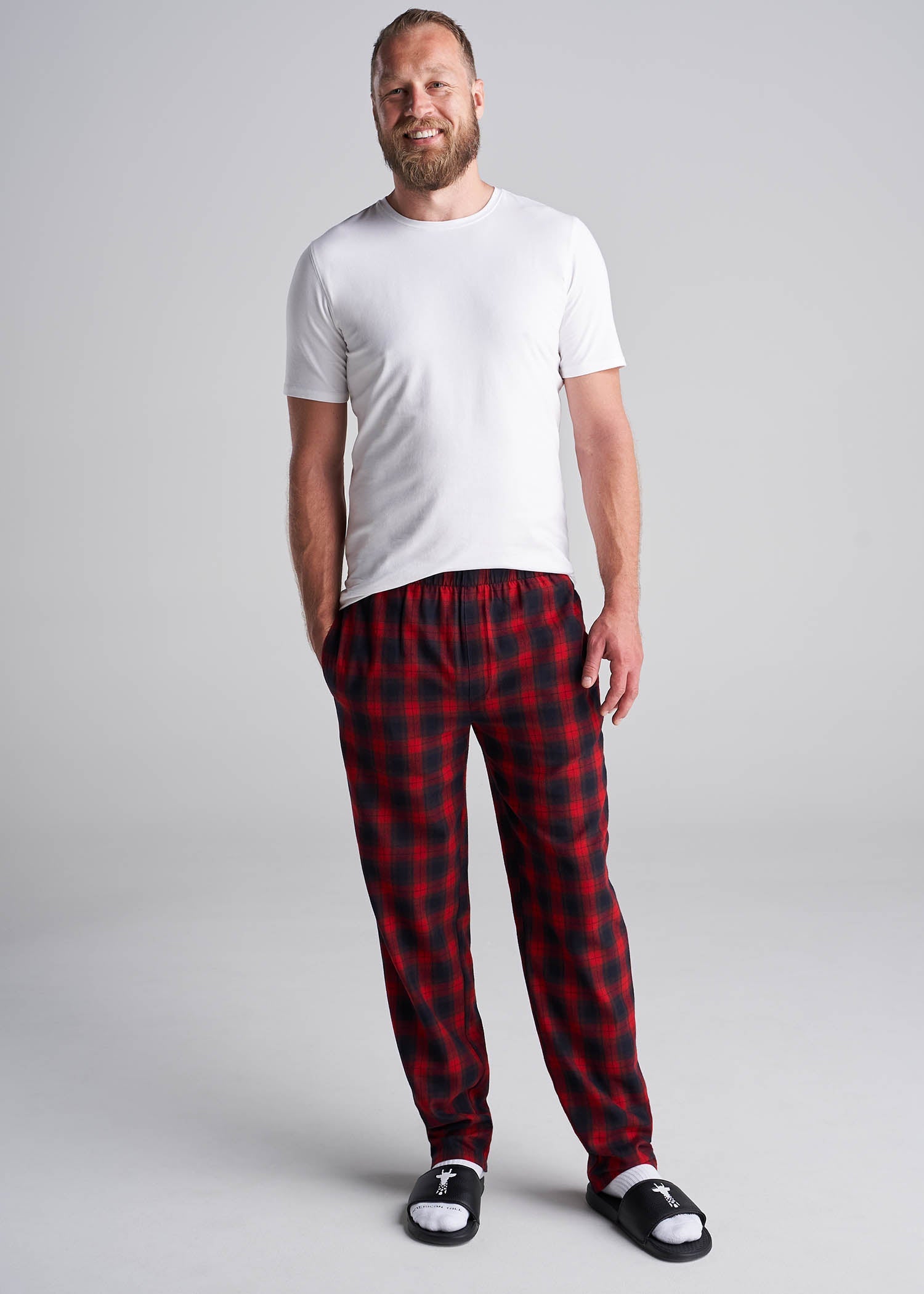 American_Tall_Men_Pajamas_Red_Black_Plaid-full