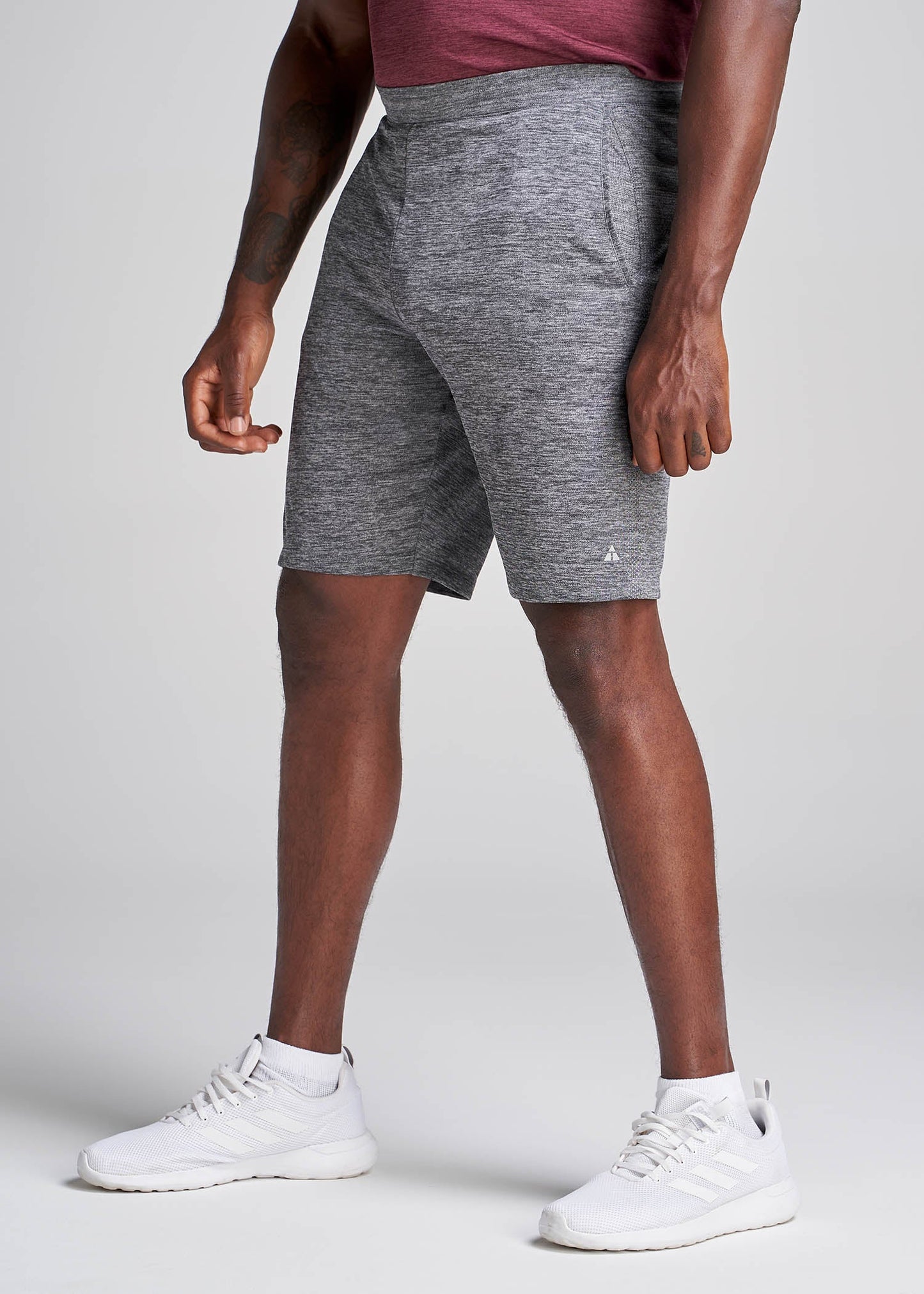 American_Tall_Men_Performance_Tall_Engineered_Athletic_Shorts_GreyMix-Side
