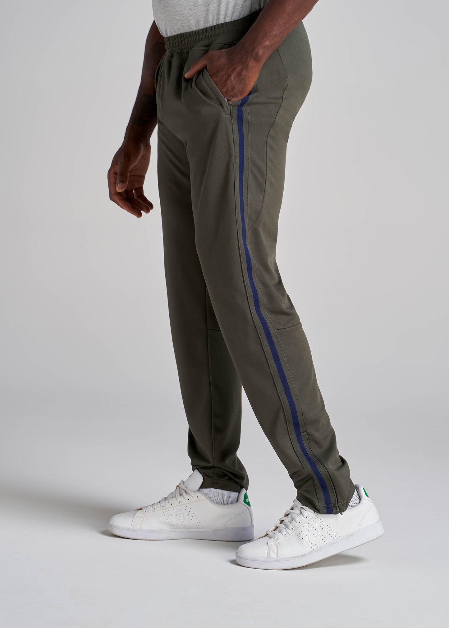 American_Tall_Men_Tall_Athletic_Stripe_Pant_Green_DeepBlueStripe-Side