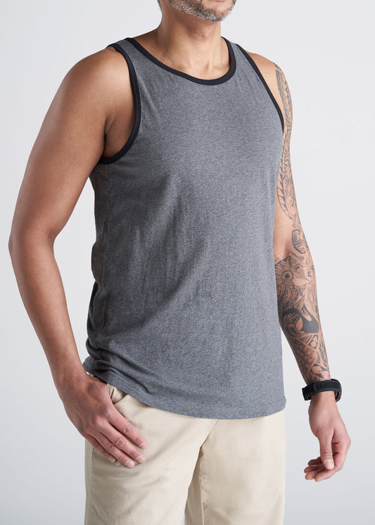 American_Tall_Mens_Beach_Tank_Space_charcoal_mix-front