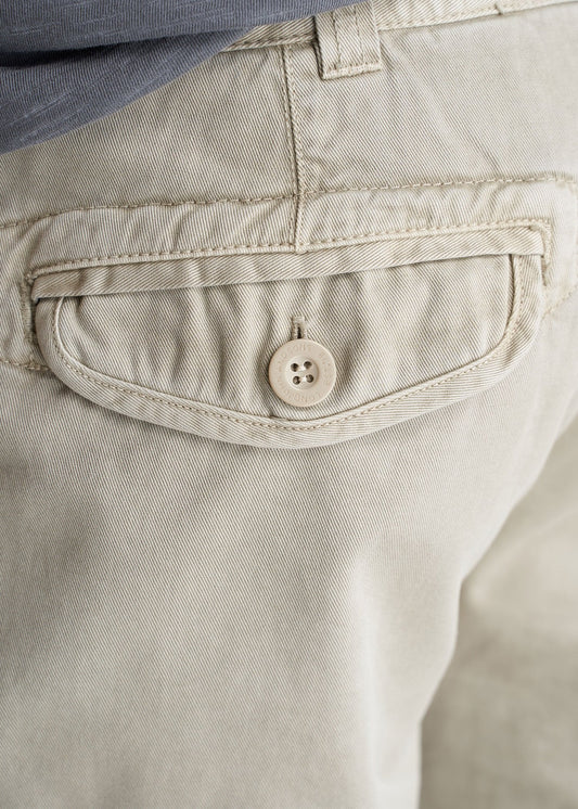 American_Tall_Mens_Cargo_Pocket_Shorts_Vintage_Buck-detial
