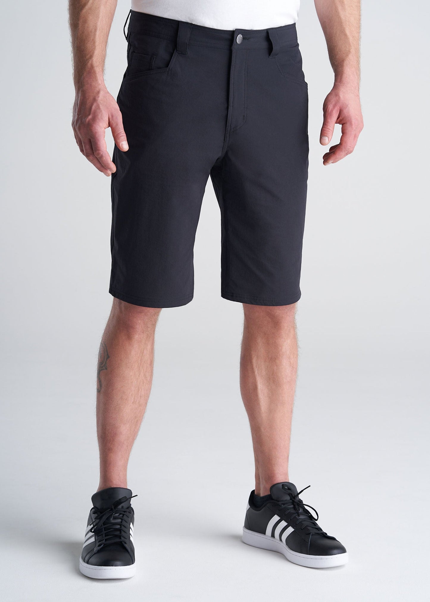 American_Tall_Mens_Hiking_Shorts_Black-front