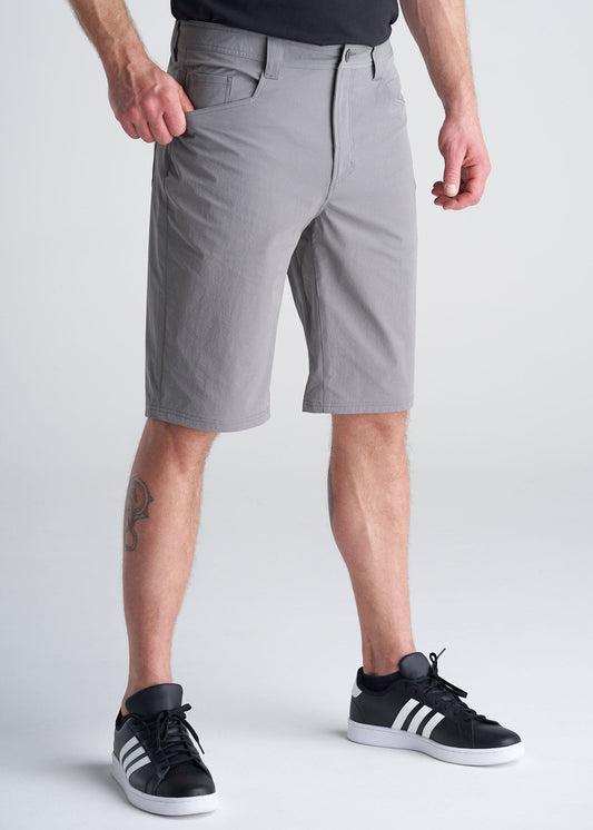 American_Tall_Mens_Hiking_Shorts_MediumGrey-front