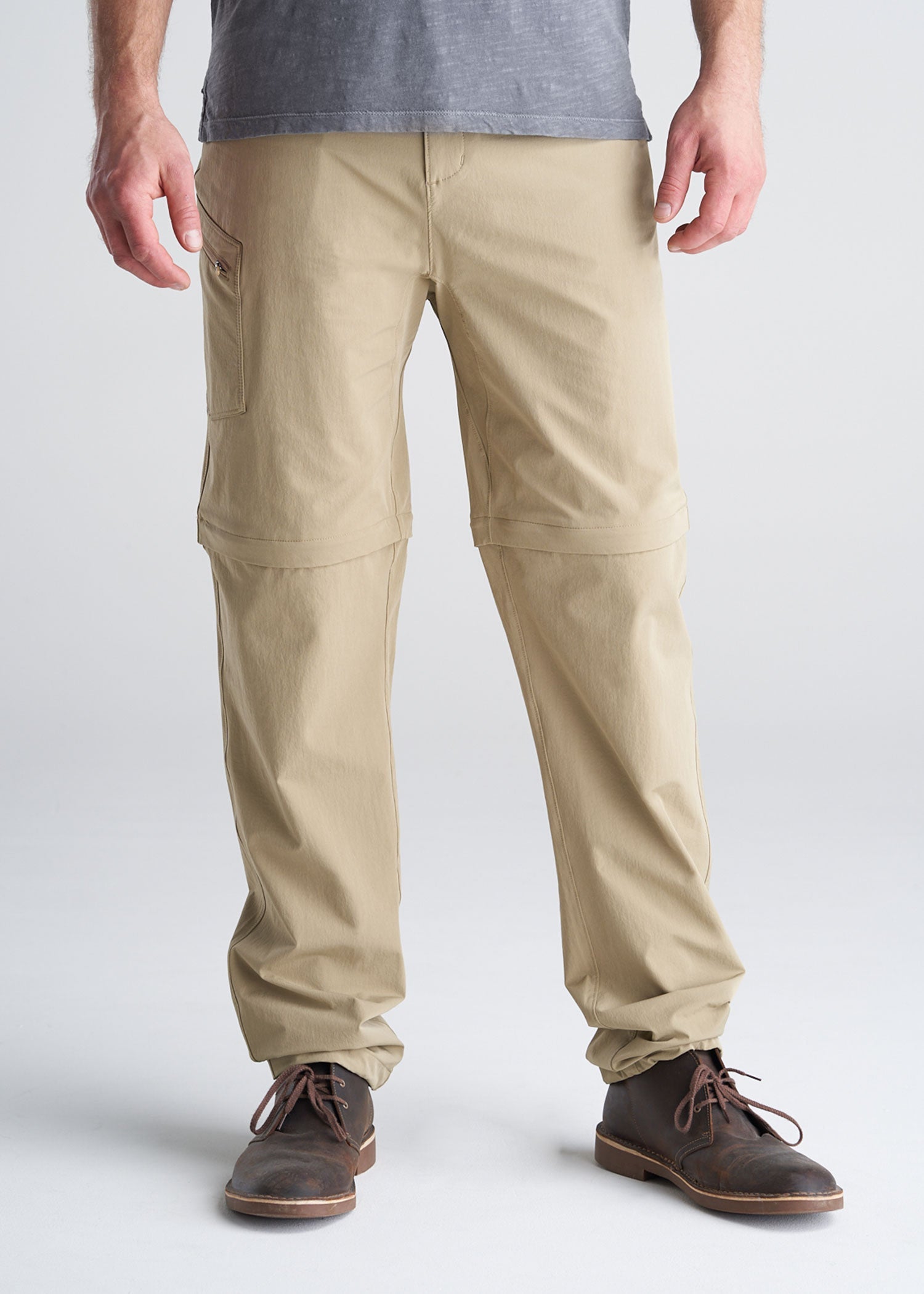 American_Tall_Mens_Hiking_Zip-off_Pants_TanSolid-front