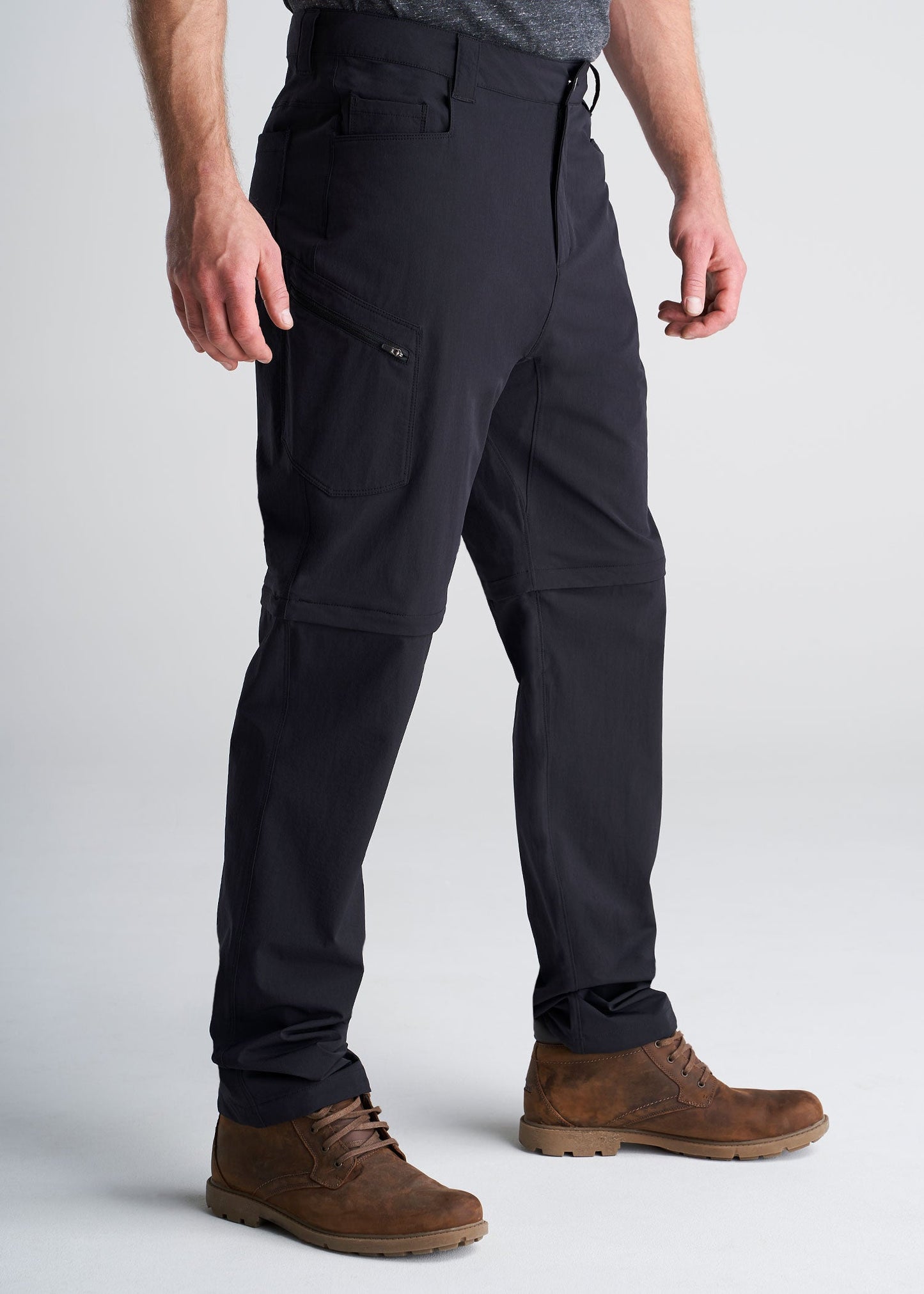 American_Tall_Mens_Hiking_Zipoff_Pant_Black-side