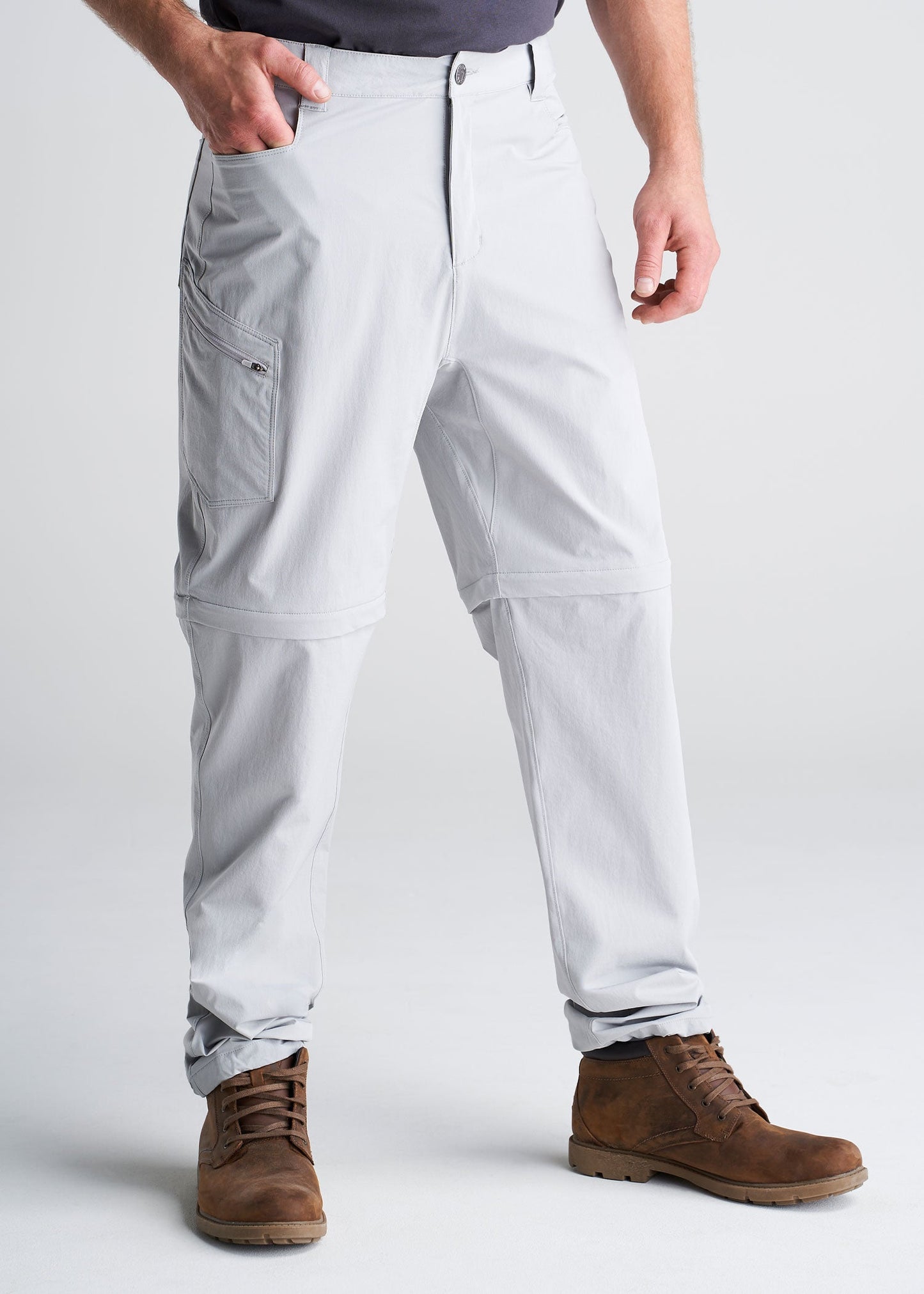 American_Tall_Mens_Hiking_Zipoff_Pant_LightGrey-front
