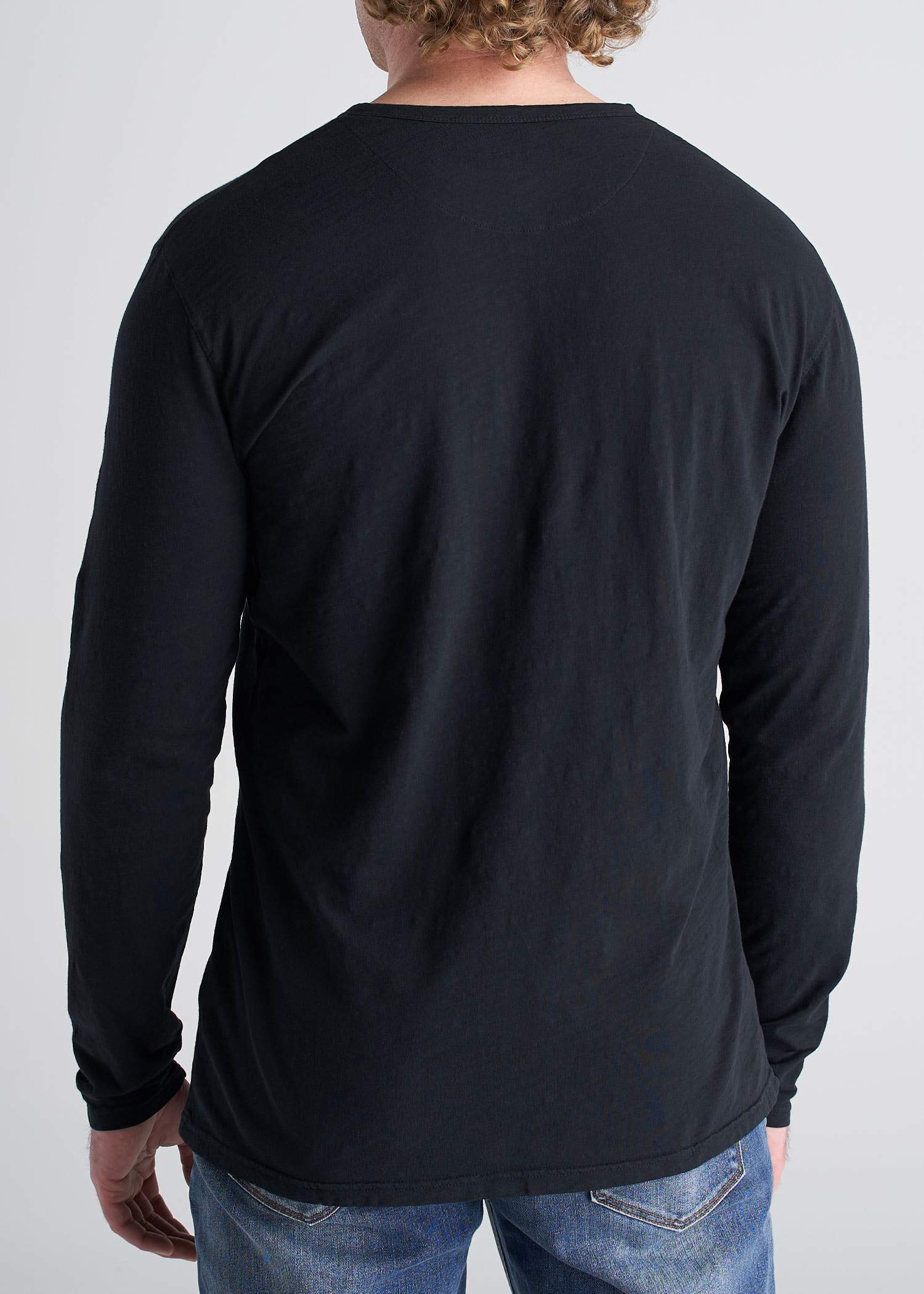 American_Tall_Mens_LS_Slub_Pocket_Henley_Black-back
