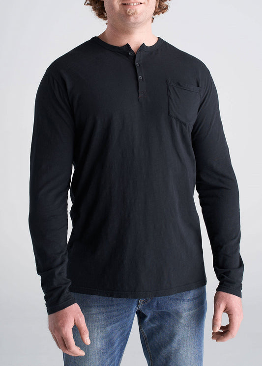 American_Tall_Mens_LS_Slub_Pocket_Henley_Black-frontnew