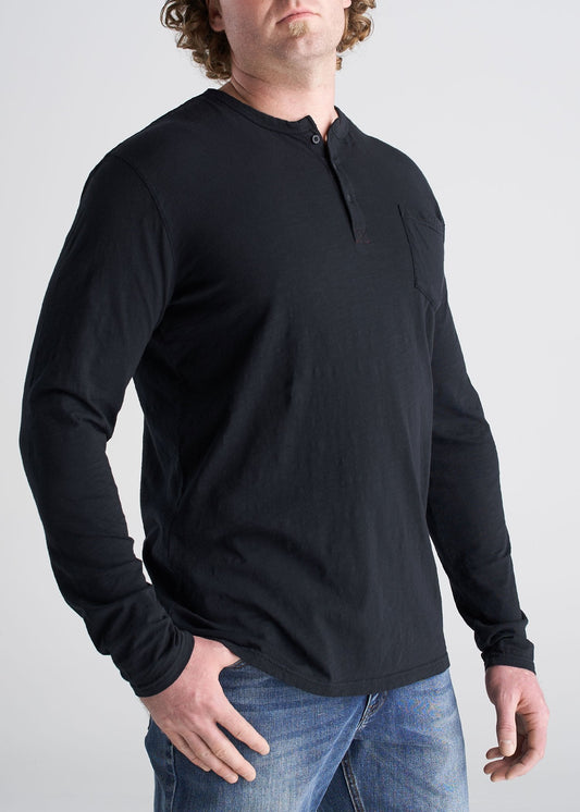 American_Tall_Mens_LS_Slub_Pocket_Henley_Black-side