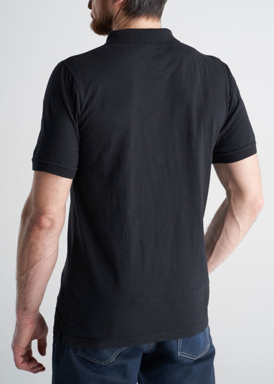 American_Tall_Mens_LongJohn_Slub_Polo_Vintage_Black-back