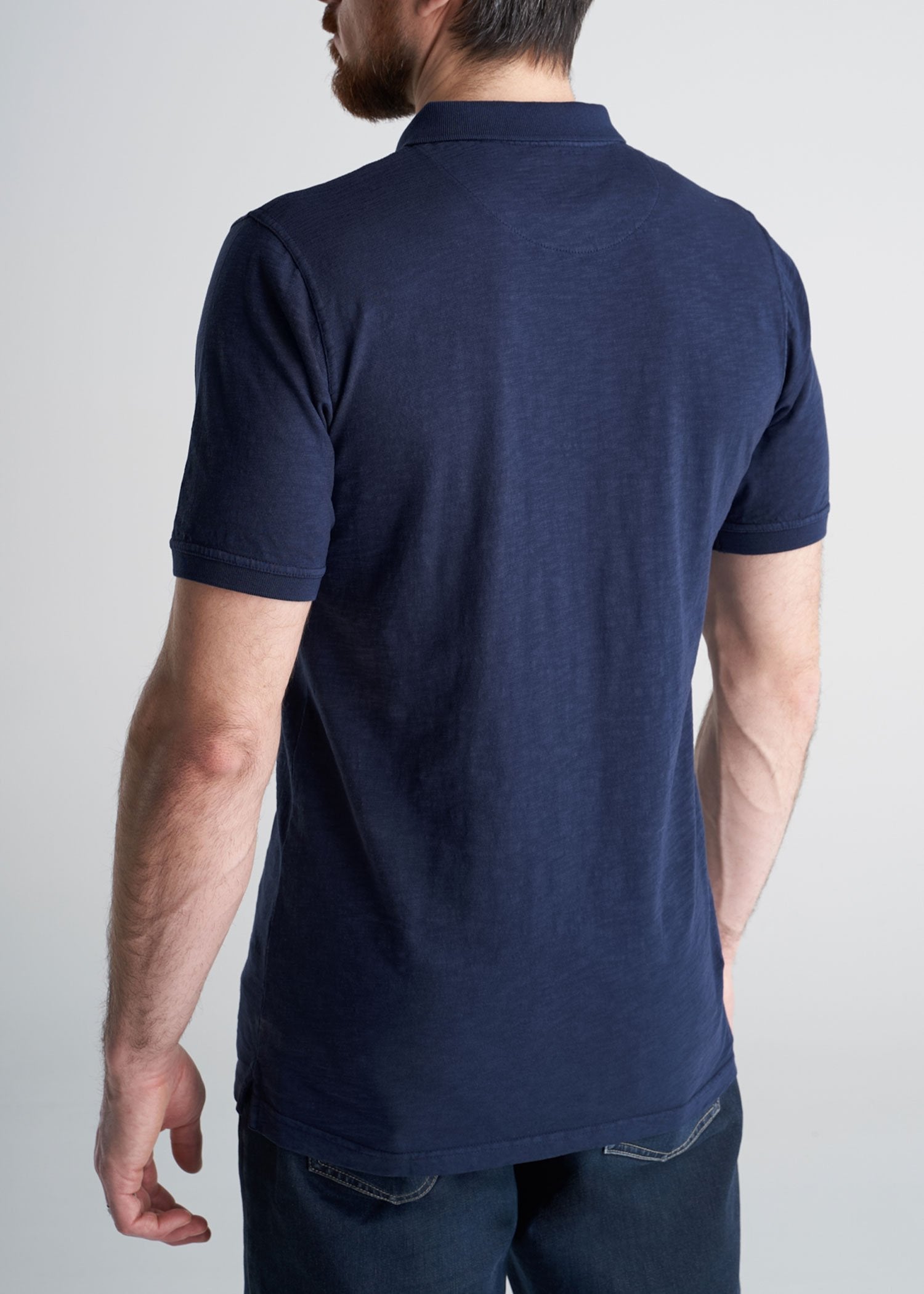 American_Tall_Mens_LongJohn_Slub_Polo_Vintage_MidnightNavy-back