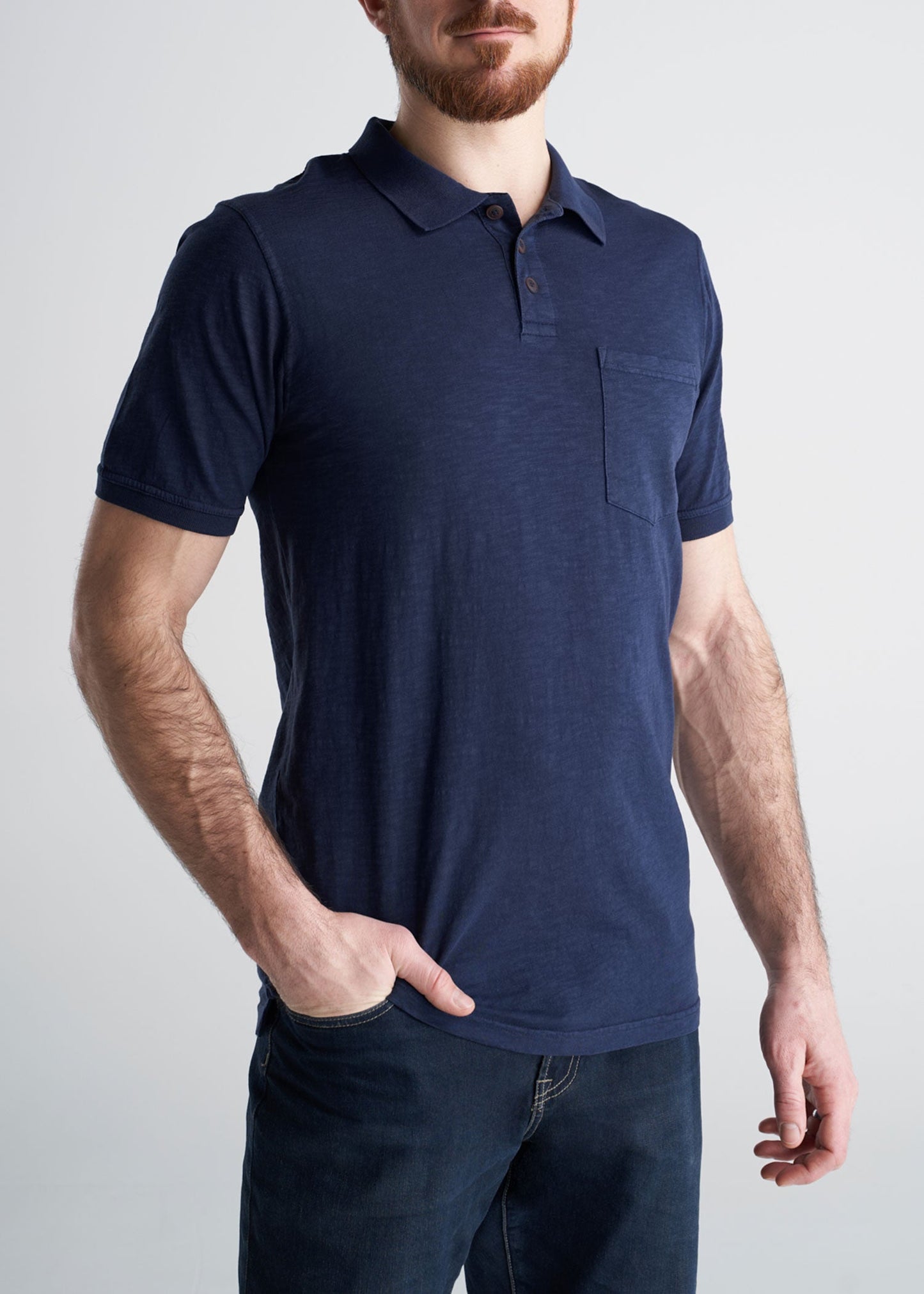 American_Tall_Mens_LongJohn_Slub_Polo_Vintage_MidnightNavy-front