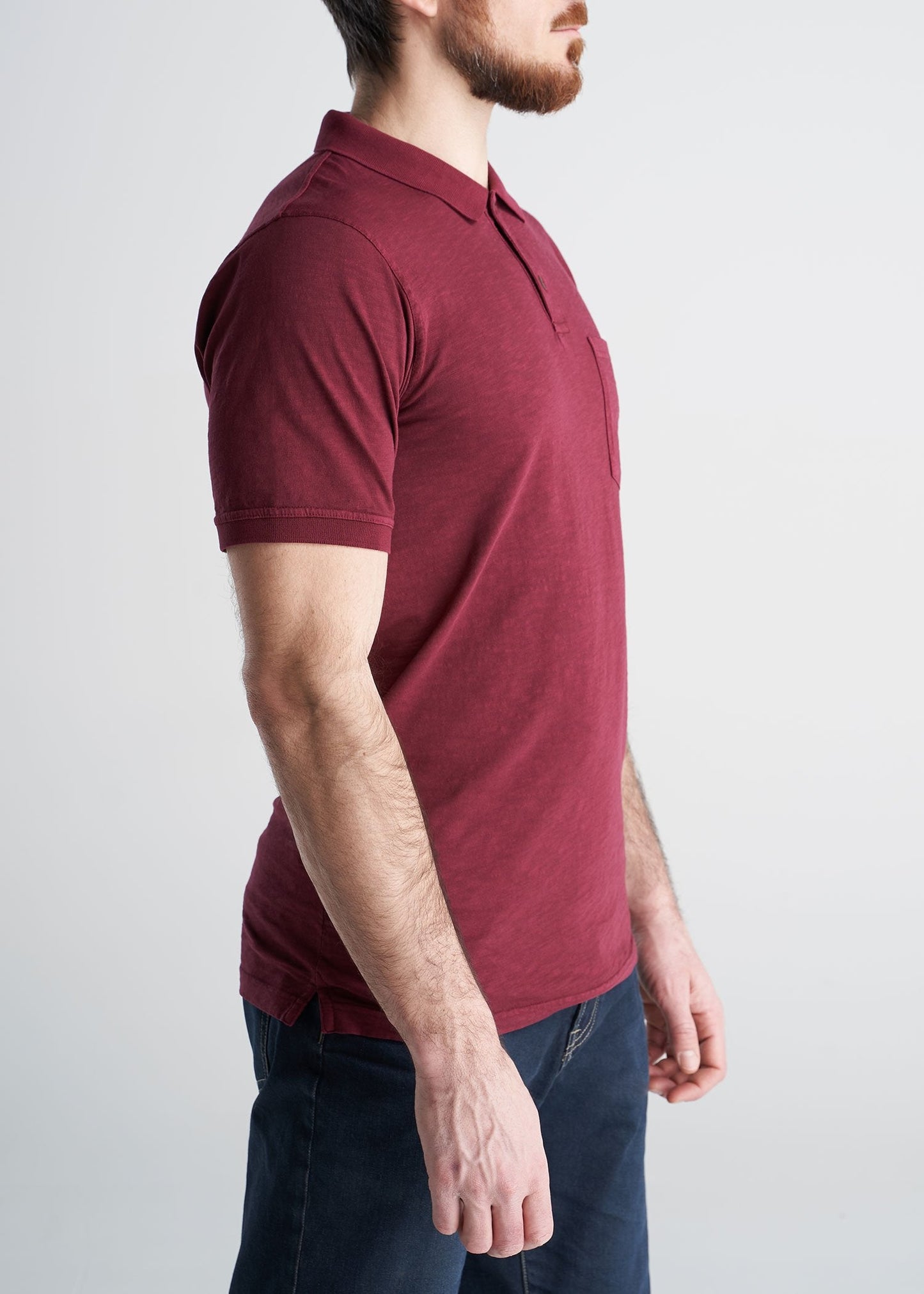 American_Tall_Mens_LongJohn_Slub_Polo_Vintage_SumacRed-side