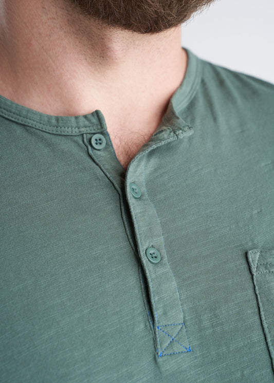 American_Tall_Mens_LongSleeve_Pocket_Henley_ForestGreen-detail