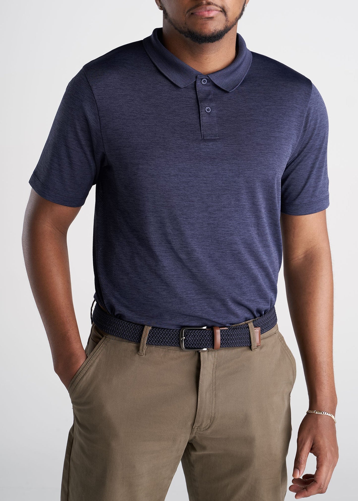 American_Tall_Mens_Performance_Golf_Polo_Inset_Sleeve-BlueMix-front
