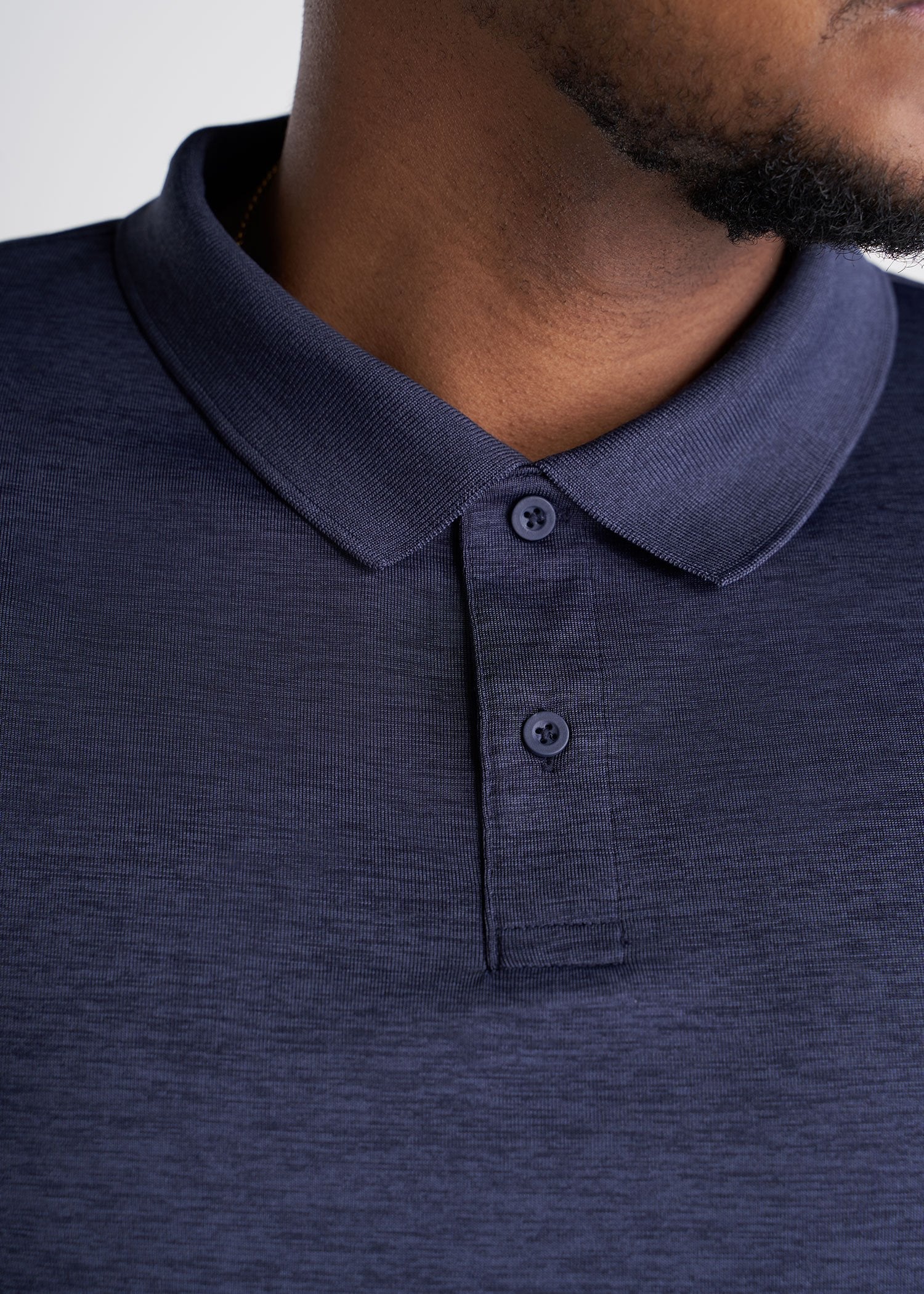 American_Tall_Mens_Performance_Golf_Polo_Inset_Sleeve_Bluemix-detail