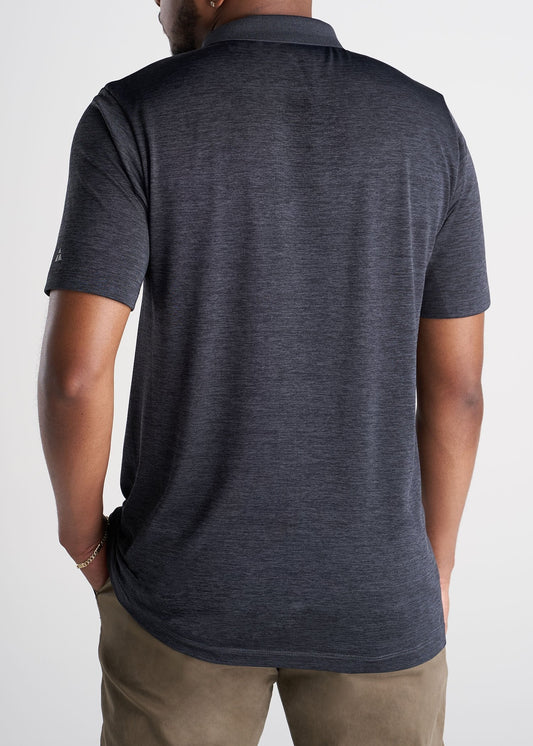American_Tall_Mens_Performance_Golf_Polo_Inset_Sleeve_Charcoalmix-back