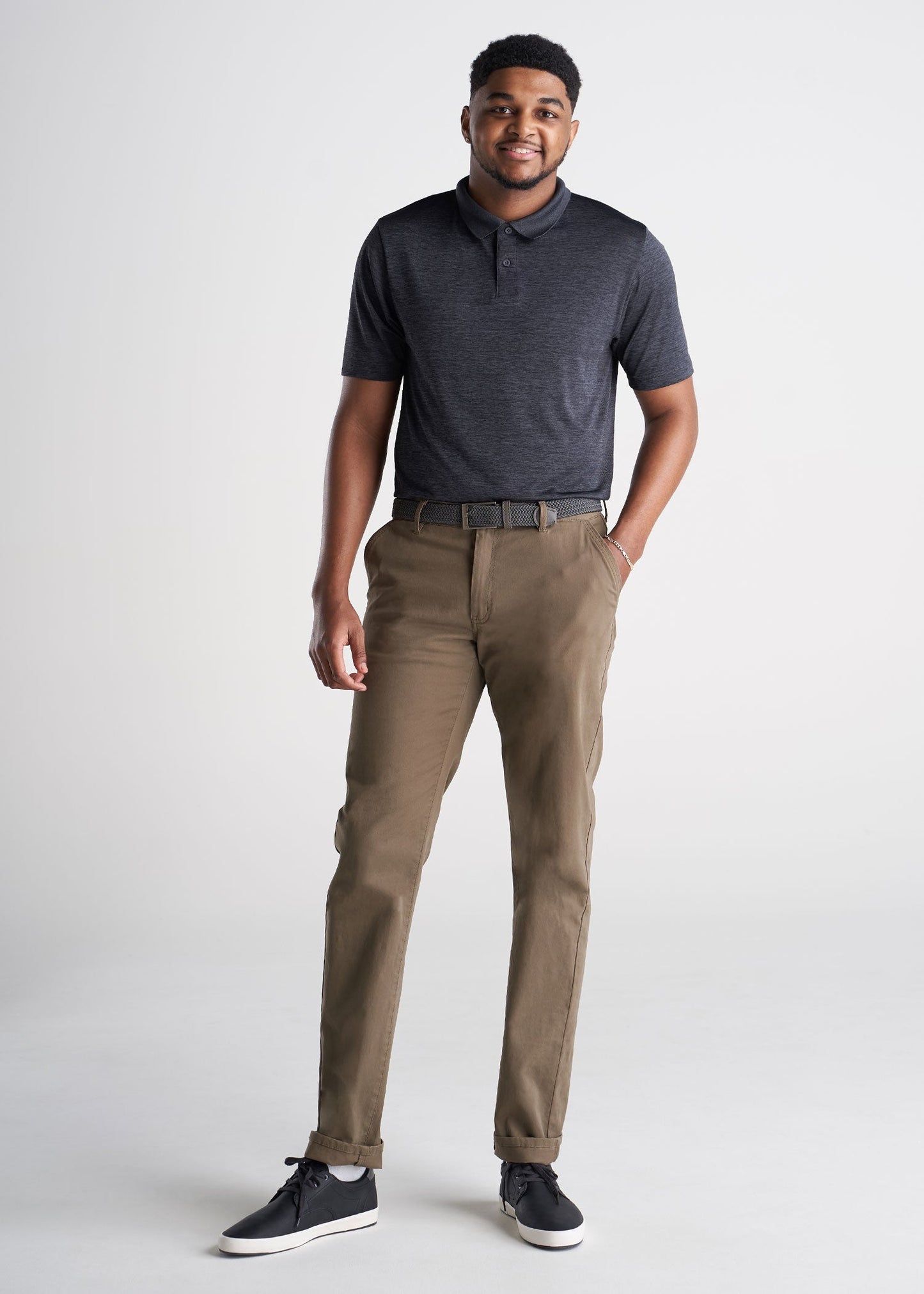 American_Tall_Mens_Performance_Golf_Polo_Inset_Sleeve_Charcoalmix-lifestyle