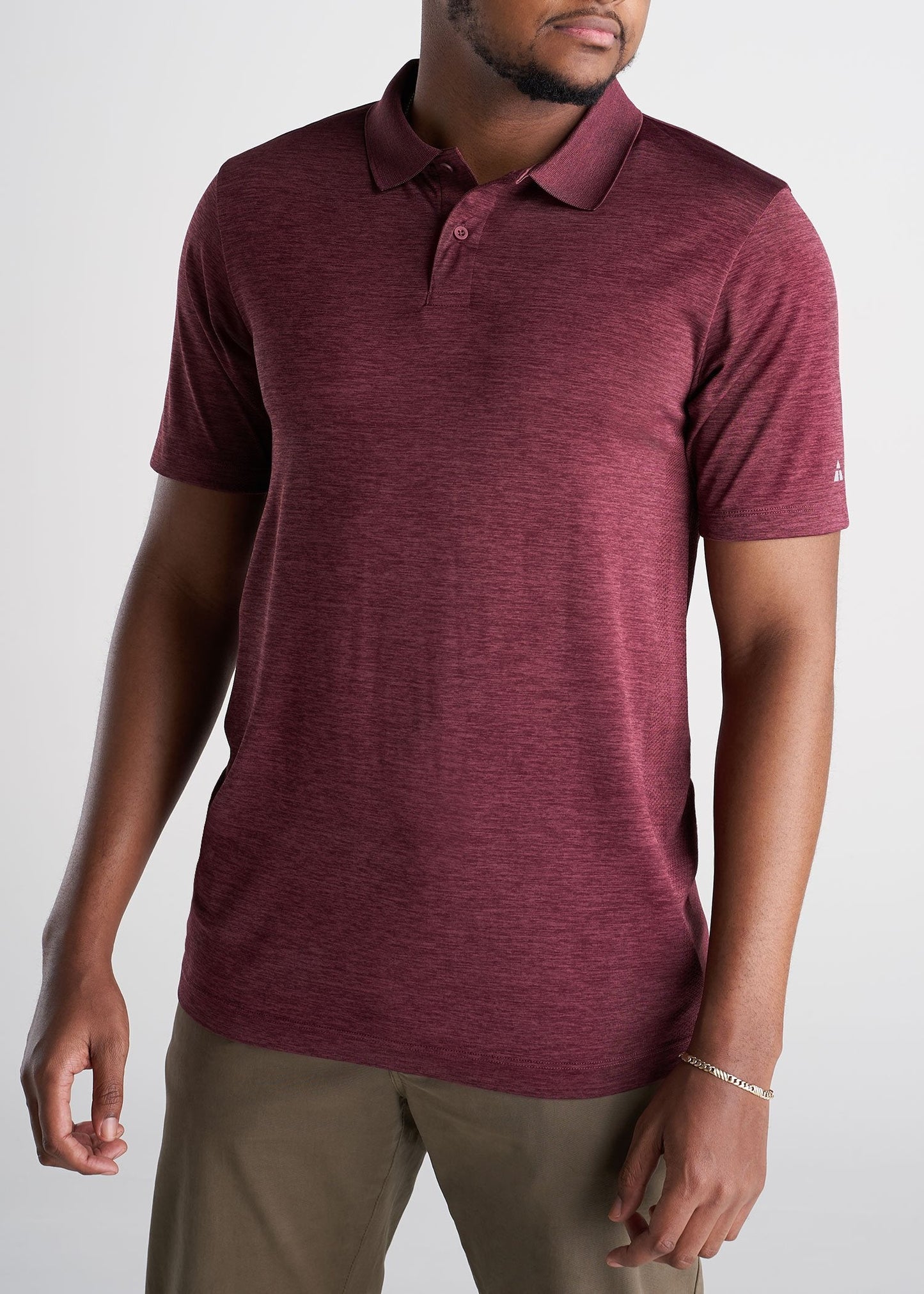 American_Tall_Mens_Performance_Golf_Polo_Inset_Sleeve_Rustmix-frontlong