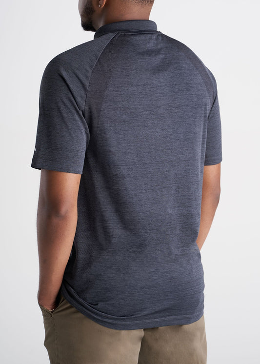 American_Tall_Mens_Performance_Golf_Polo_Raglan_Sleeve_Charcoalmix-back