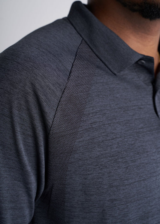 American_Tall_Mens_Performance_Golf_Polo_Raglan_Sleeve_Charcoalmix-inset