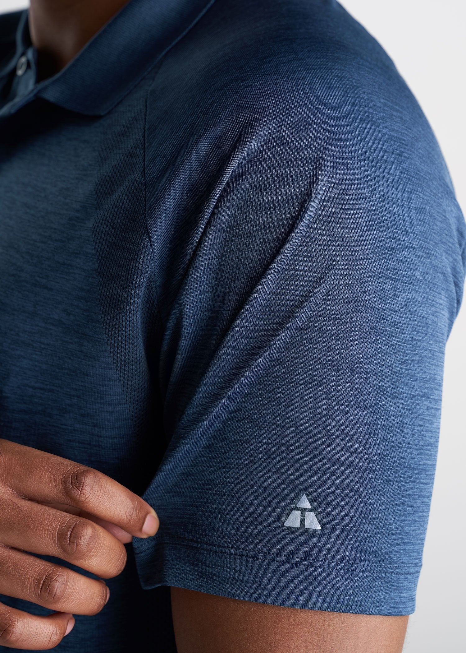 American_Tall_Mens_Performance_Golf_Polo_Raglan_Sleeve_Navymix-sleeve