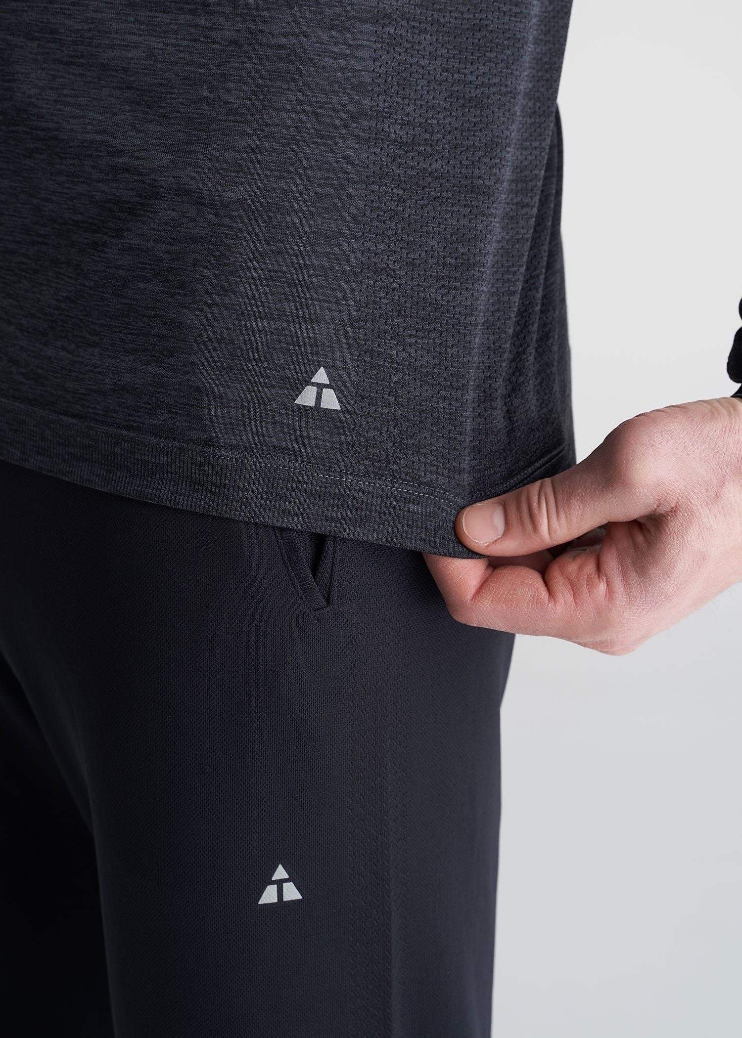 American_Tall_Mens_Performance_LongSleeve_Raglan_CharcoalMix-detail