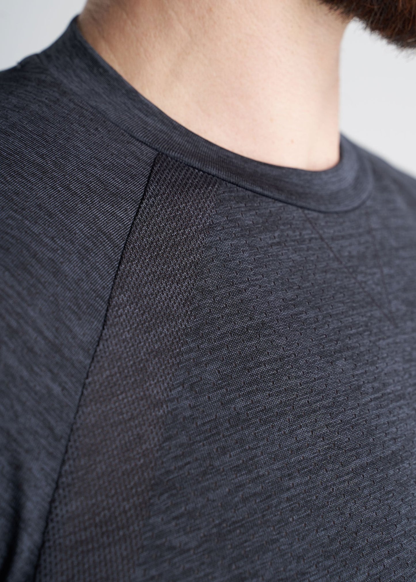 American_Tall_Mens_Performance_LongSleeve_Raglan_CharcoalMix-neck