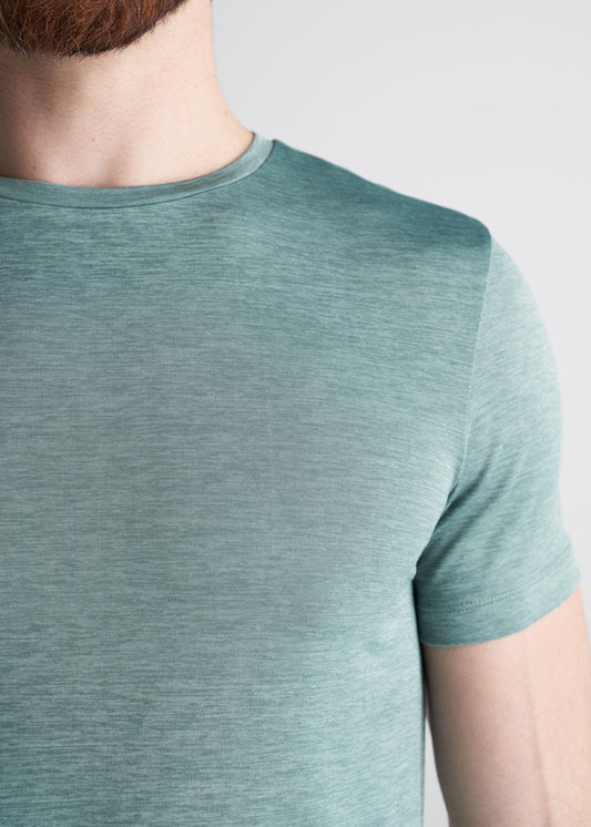 American_Tall_Mens_Performance_tee_greenmix_detail