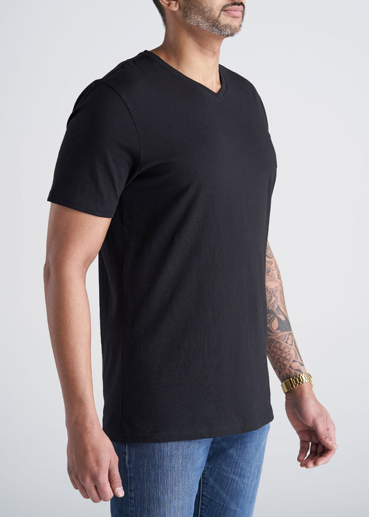 American_Tall_Mens_SS_Everyday_Cotton_Vneck_black-side